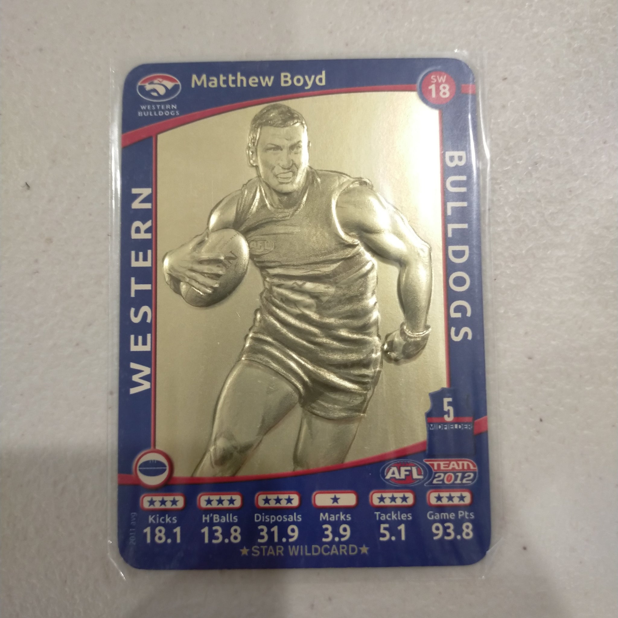 2012 Teamcoach Star Wildcard Matthew Boyd Western Bulldogs SW-18