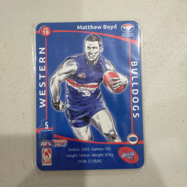 2012 Teamcoach Star Wildcard Matthew Boyd Western Bulldogs SW-18