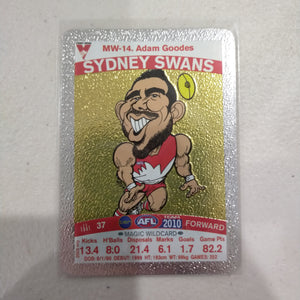 2010 Teamcoach Magic Wildcard Adam Goodes Sydney MW-14