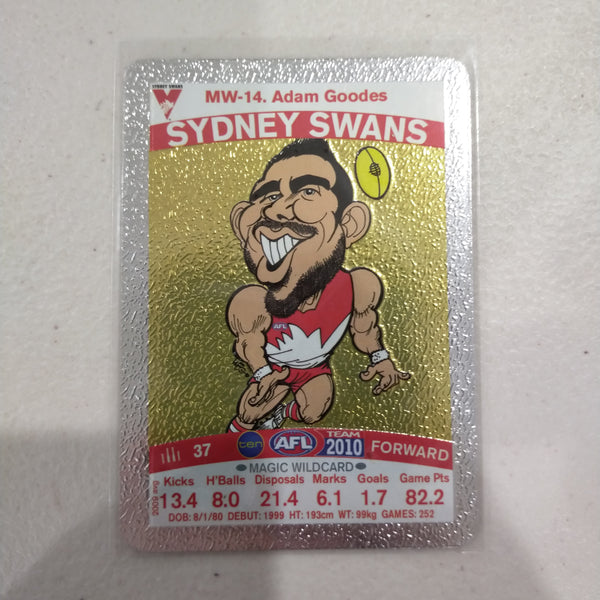 2010 Teamcoach Magic Wildcard Adam Goodes Sydney MW-14