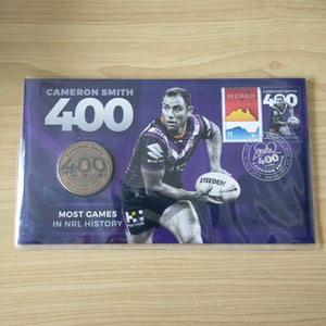 2019 Australia Post Cameron Smith 400 Games NRL Medallion PNC 1832/2019