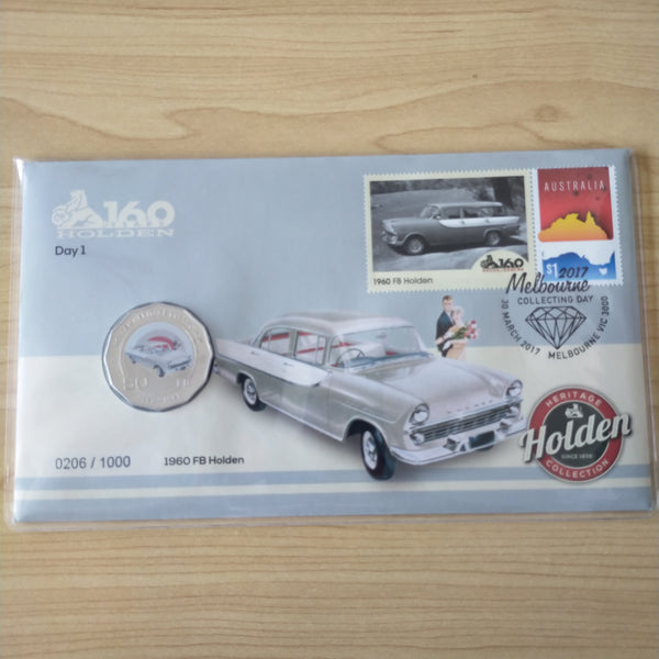 2017 50c Heritage Holden 160 Years of Holden Set of 4 Limited Edition PNCs Melbourne Show