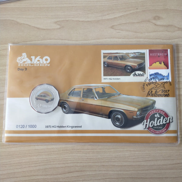 2017 50c Heritage Holden 160 Years of Holden Set of 4 Limited Edition PNCs Melbourne Show