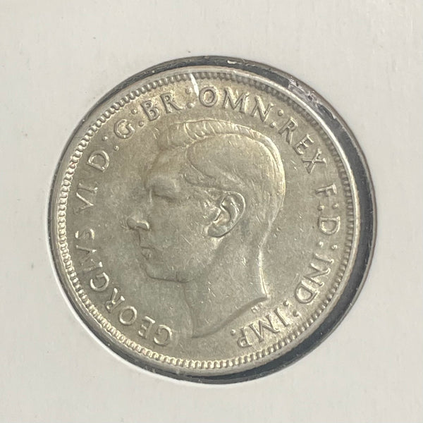 Australia 1951 Federation Jubilee 2/- Florin Silver Coin about Uncirculated