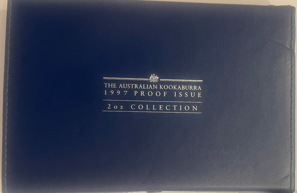 Australia 1997 Perth Mint Kookaburra 1oz & 2oz .999 Silver Proof Coin Set