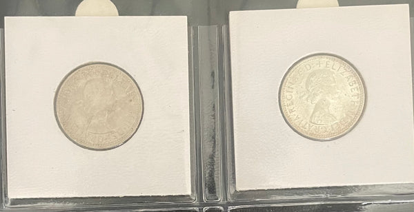 Australian Silver Shilling 1/- Set Complete Including 1921 & 1933