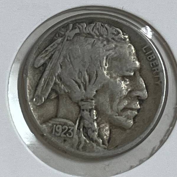 USA 1923s Indian Head Nickel 5c "S" Mintmark coin