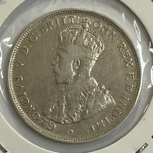 Australia 1912 2/- Florin Silver Coin Fine Condition
