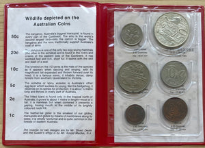 Australia 1966 Royal Uncirculated Coin Set in unofficial Red wallet