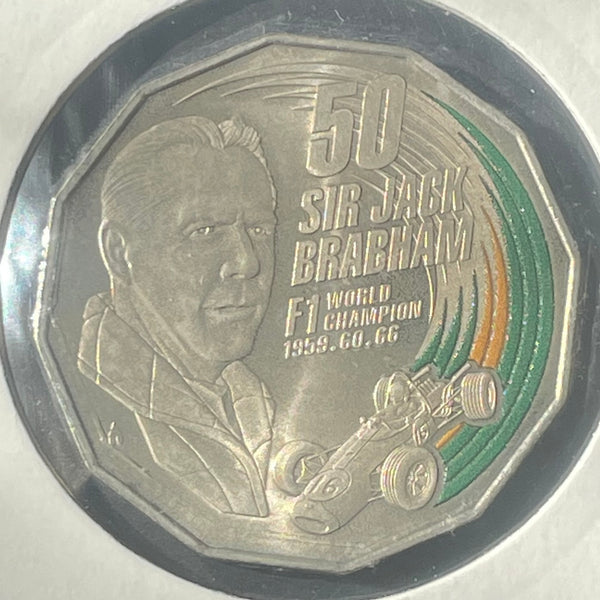 Australia 2017 RAM Sir Jack Brabham 50 cents Coloured Coin