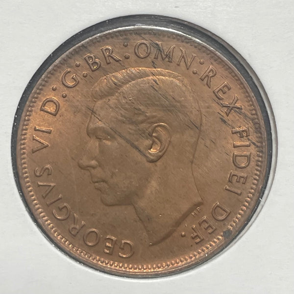Australia 1952M 1d One Penny about Uncirculated Condition