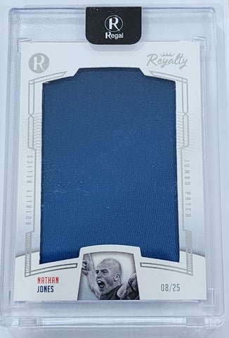 2022 AFL Regal Royalty Relics Nathan Jones Jumbo Patch Card Melbourne 8/25