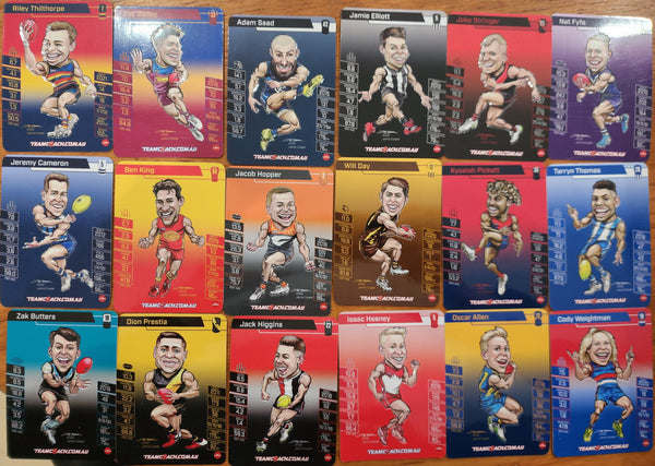 2022 AFL Team Coach Complete set of 18 Magic Wildcards