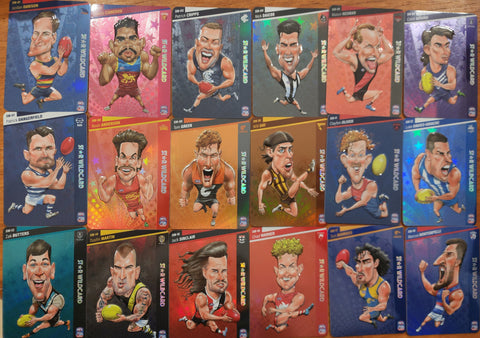 2024 AFL Teamcoach Complete set of 18 Star Wildcards