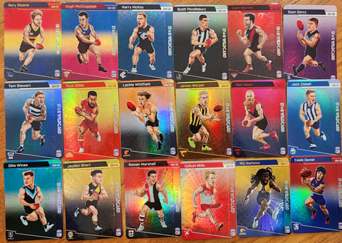 2022 AFL Teamcoach Star Wildcard Complete Set of 18 cards