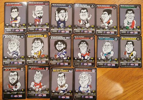 2005 AFL Teamcoach Star Wildcard SW Complete Set of 16 cards