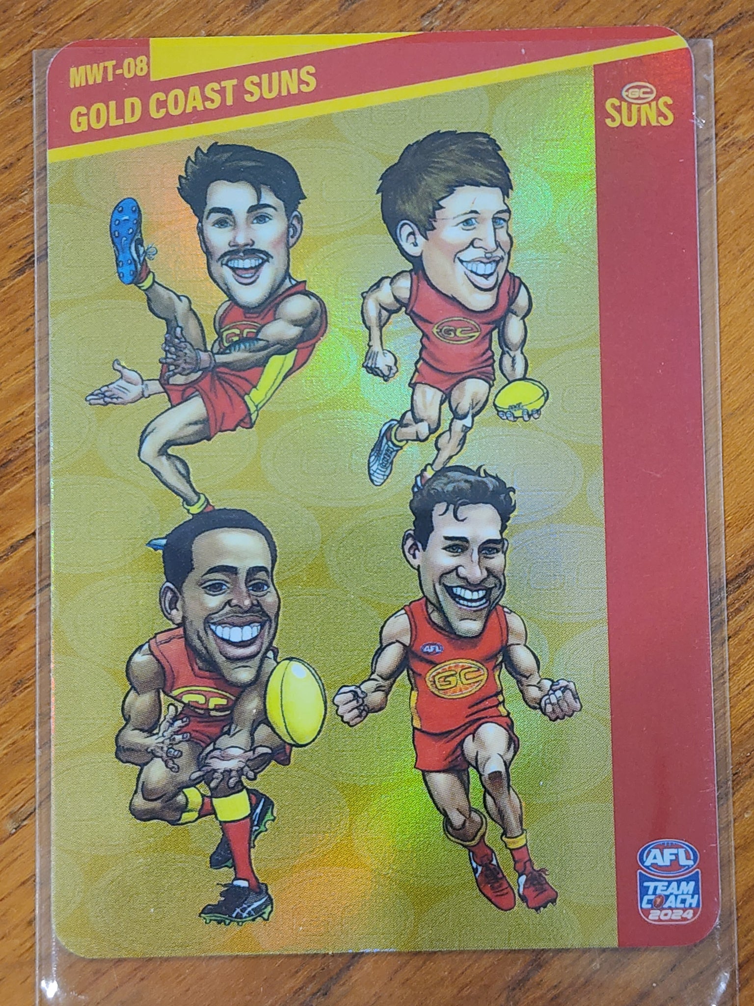 2024 AFL Teamcoach Magic Wildcard Tribute Gold Coast Suns MWT - 08