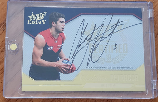 2018 AFL Select Legacy Certified Signature Christian Petracca 112/180