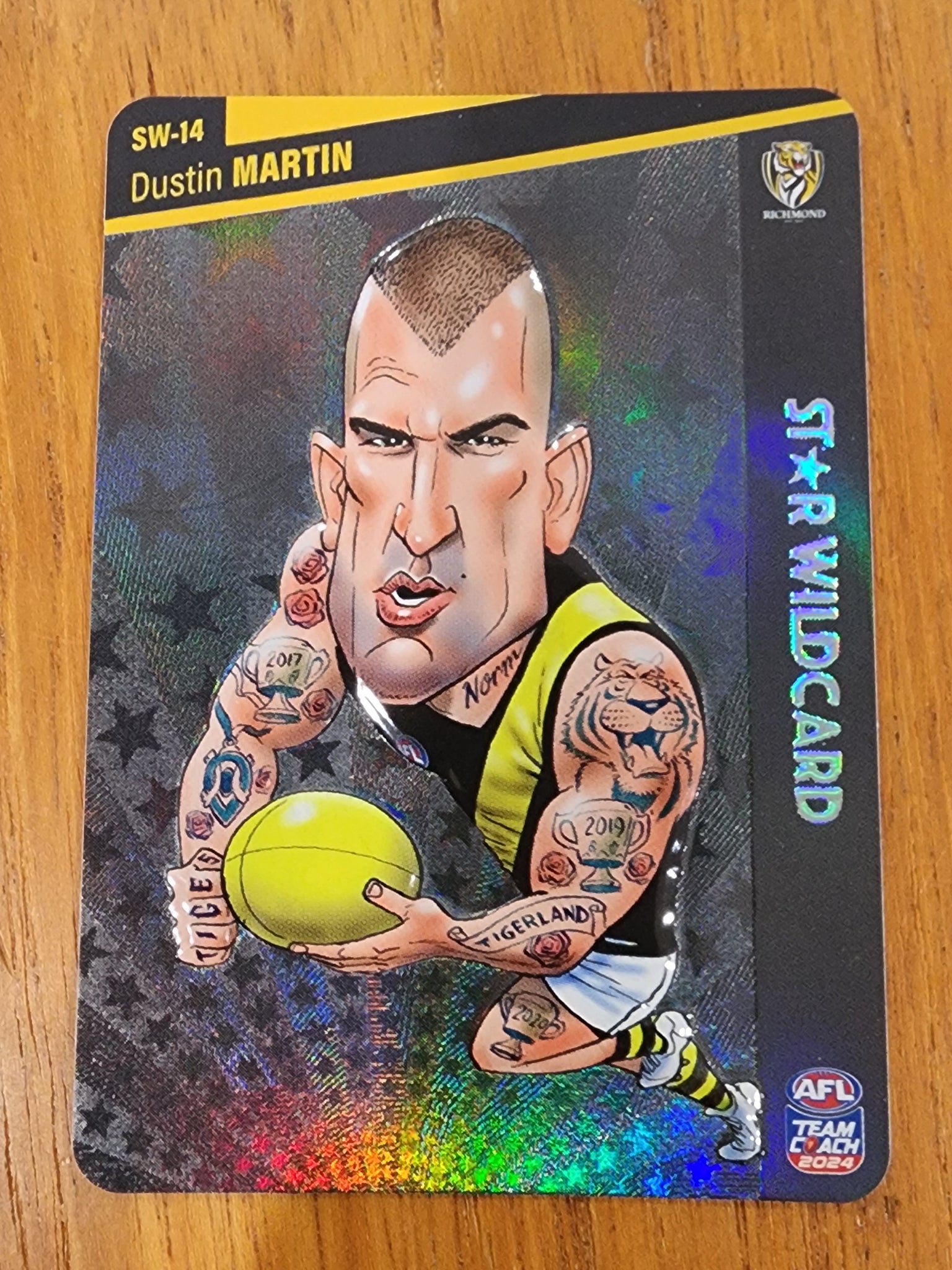 2024 AFL Teamcoach Star Wildcard SW-14 Dustin Martin Richmond