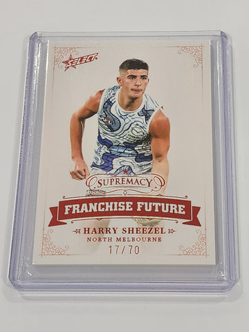 2024 AFL Select Supremacy Harry Sheezel Nth Melb Franchise Future 17/70 FF23