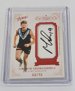 AFL Select Supremacy Mitch Georgiades Port Adelaide Franchise Future Signature 60/70 FFS25