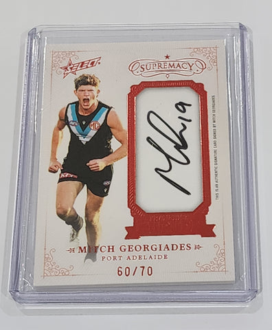 AFL Select Supremacy Mitch Georgiades Port Adelaide Franchise Future Signature 60/70 FFS25