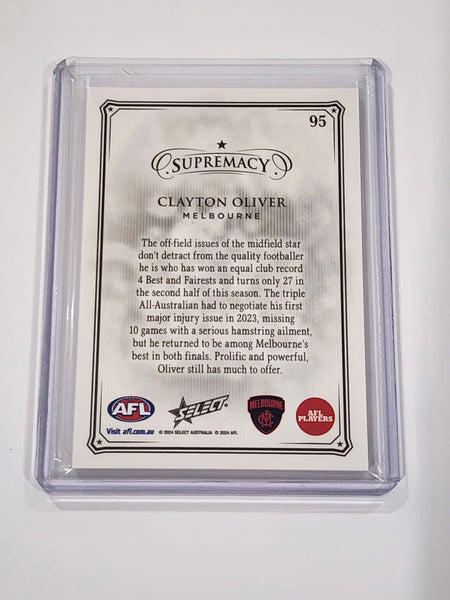 2024 AFL Select Supremacy Black Pearl Clayton Oliver Melbourne LOW 3/35