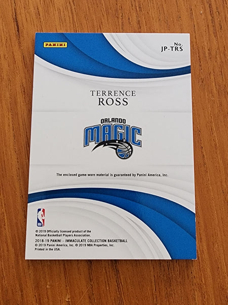 2018-19 Panini Immaculate Collection basketball Terrence Ross Magic jersey Patch 3/6