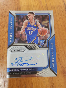 2021 Panini Prizm Penmanship Signature Rookie Card Aleksej Pokusevski NBA Basketball Card