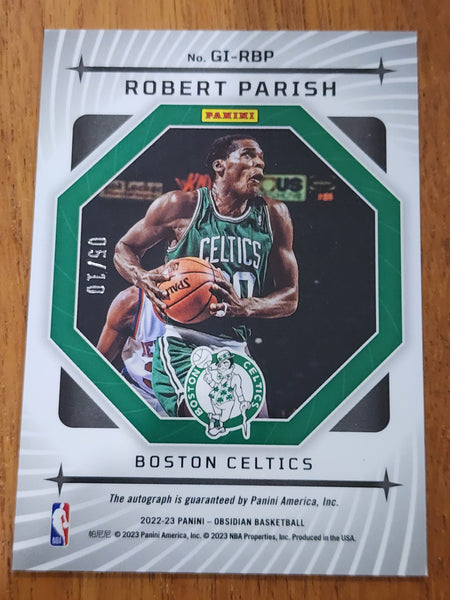 2022-23 NBA Obsidian Galaxy Auto Robert Parish Boston Celtics 5/10