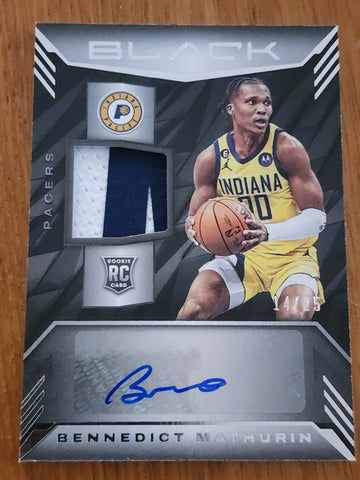 2022-23 Panini NBA Black Bennedict Mathurin RC RPA Auto 14/25