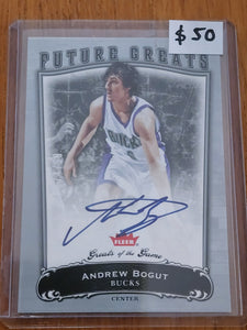 2005 Fleer Greats of the Game Andrew Bogut Rookie Auto 74/99