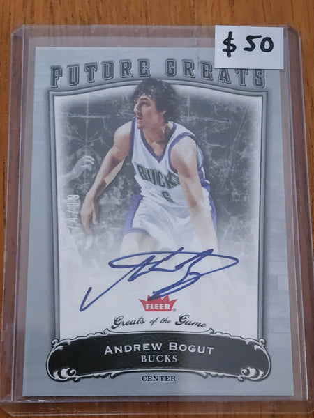 2005 Fleer Greats of the Game Andrew Bogut Rookie Auto 74/99