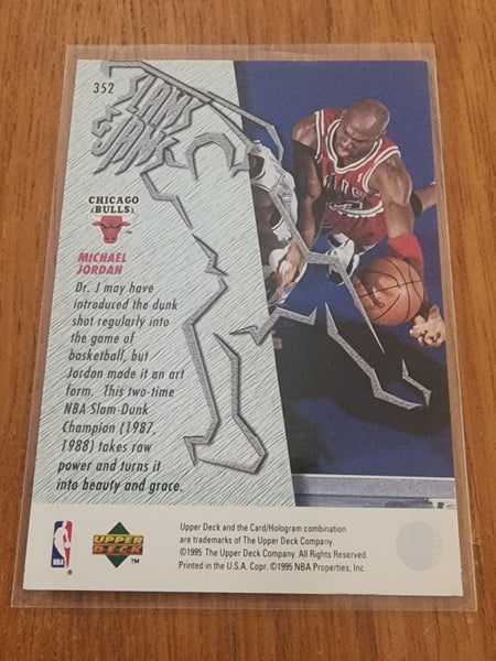 1995 Upper Deck Michael Jordan Slams & Jams Electric Court #352 Chicago Bulls