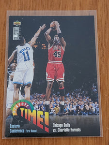 1995-96 Collectors Choice Michael Jordan Playoff Time #353