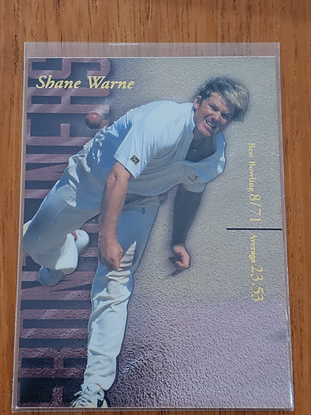 SHANE WARNE 1996 Futera Cricket Card Insert AUSTRALIA #FL7 3507/5000