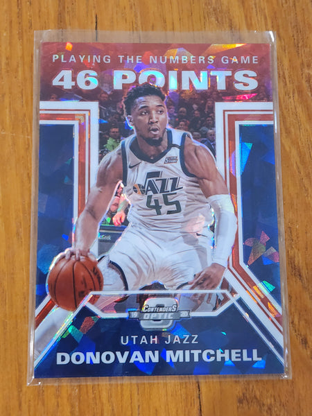 2019-20 Contenders Optic Playing Numbers Game Red Crack Ice #12 Donovan Mitchell