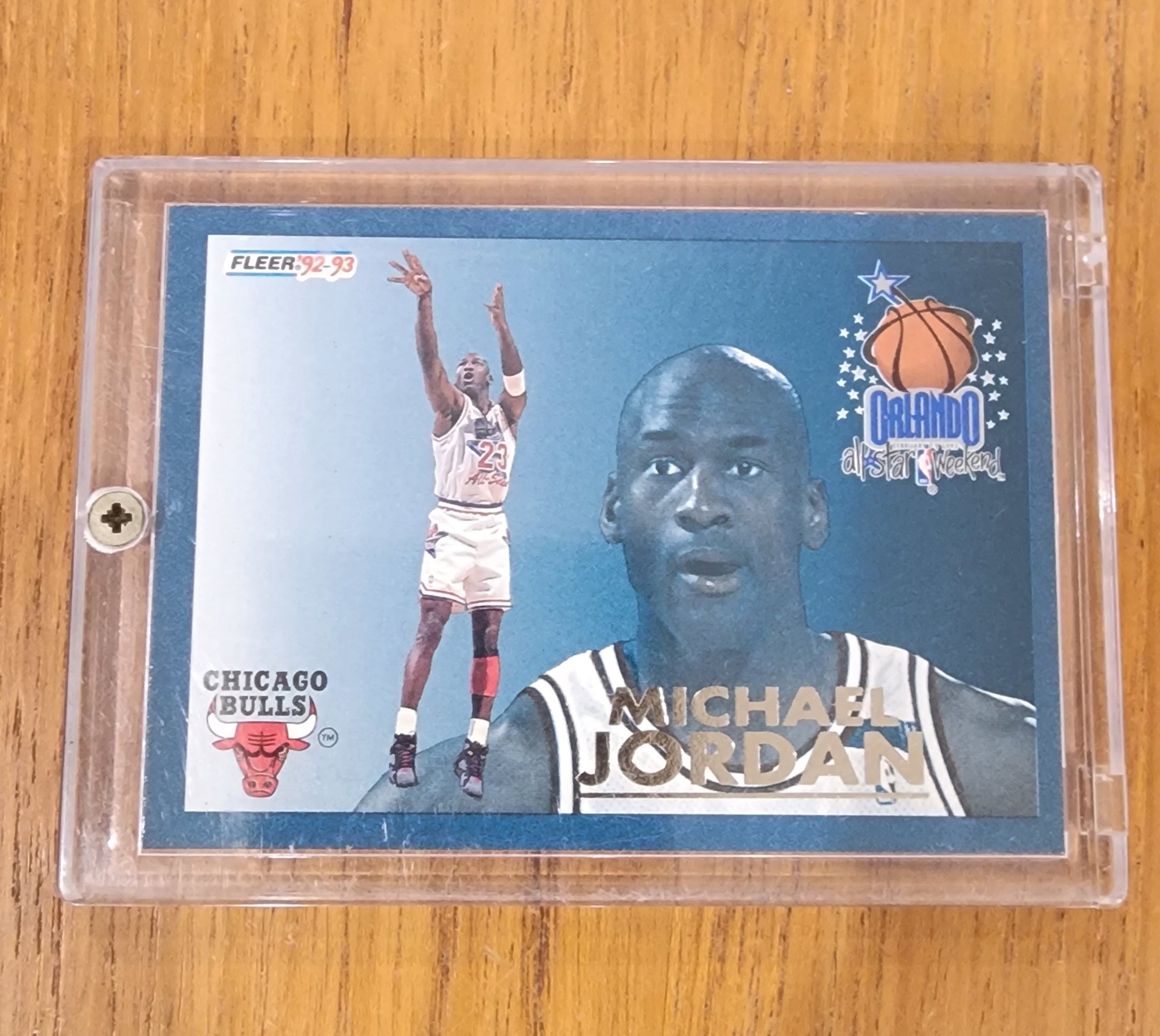 1992-93 Fleer Michael Jordan All Star Weekend Orlando Insert Card #6