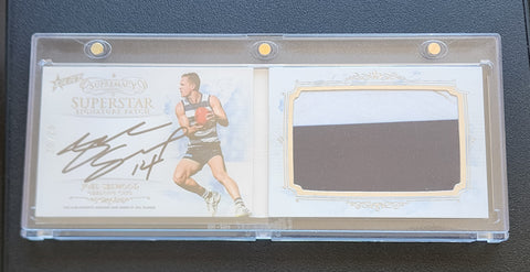 2021 AFL Select Supremacy Superstar Signature Patch Booklet Joel Selwood Geelong Cats 20/25 SPS7