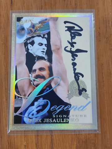 2012 AFL Select Hall Of Fame Legend Signature Card Alex Jesaulenko Carlton 16/110 LGS14