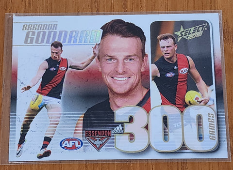 2018 AFL Select 300 games Brendon Goddard Essendon CC73 #74