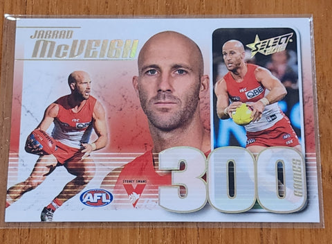 2018 AFL Select 300 games Jarrad McVeigh Sydney CC75 #121