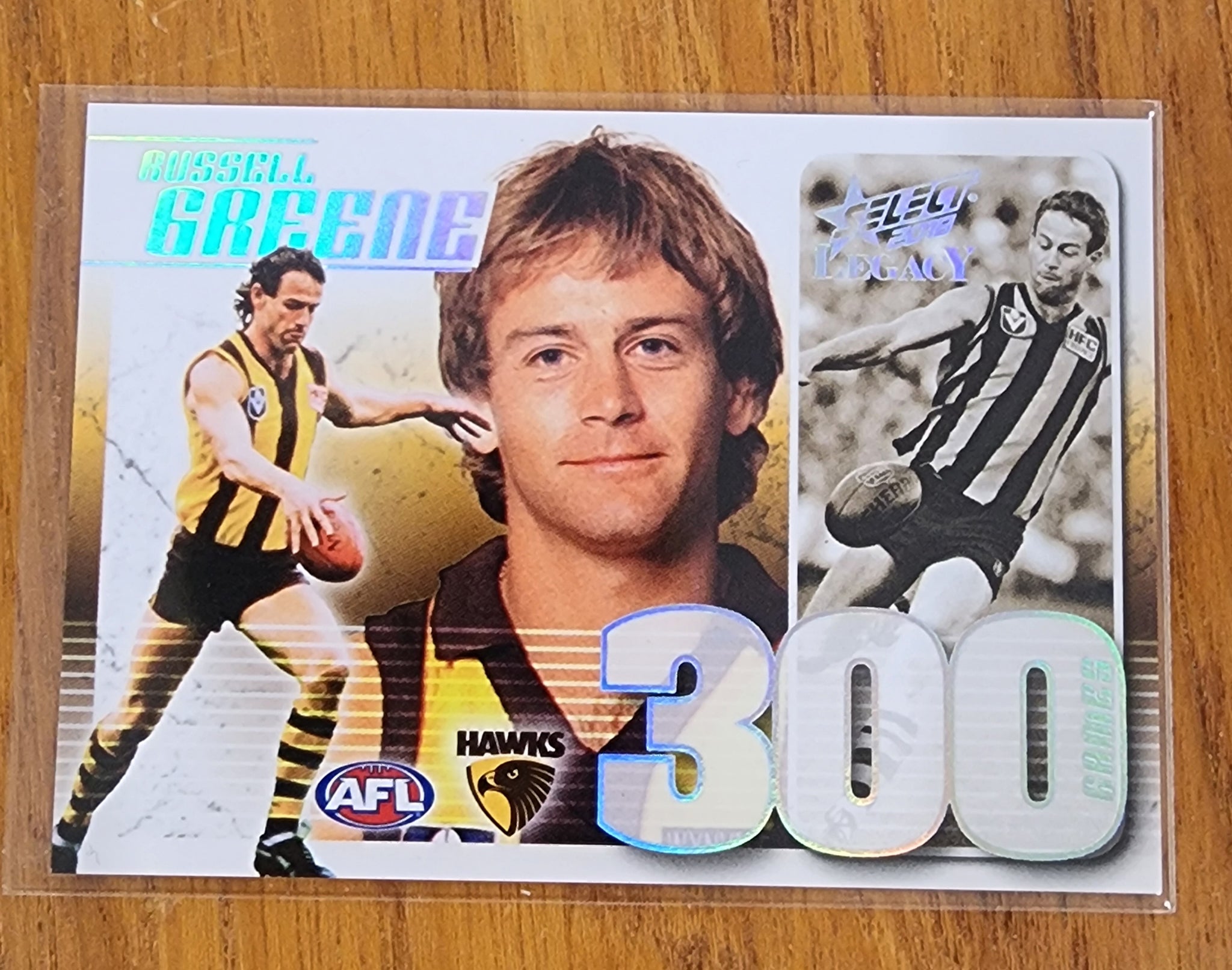 2018 AFL Select Legacy 300 games Russell Greene Hawthorn CC77 #21