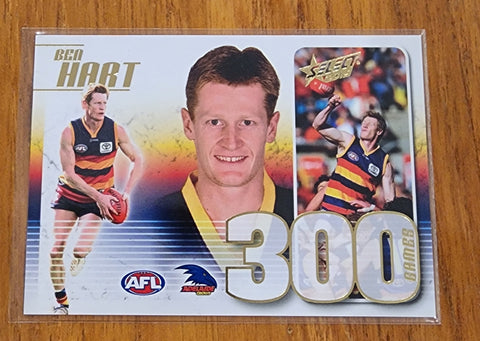 2019 AFL Select 300 games card Ben Hart Adelaide Crows CC79 #94