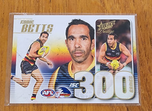 2020 AFL Select Prestige 300 games card Eddie Betts Adelaide Crows CC83 #21