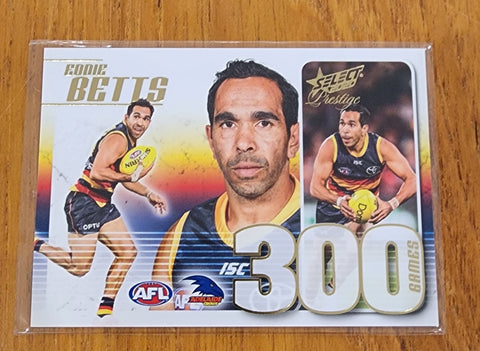 2020 AFL Select Prestige 300 games card Eddie Betts Adelaide Crows CC83 #21