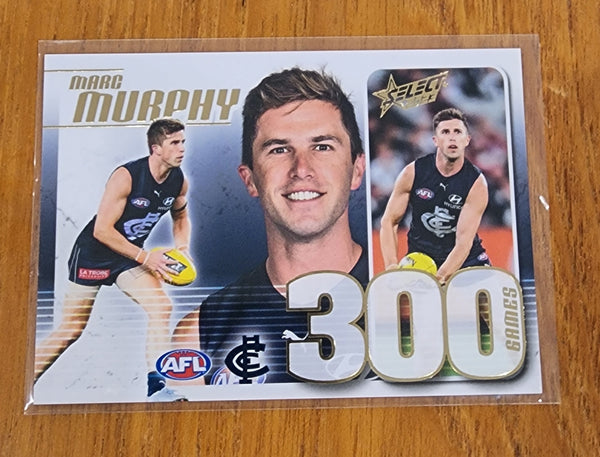 2023 AFL Select 300 games card Marc Murphy Carlton CC89 #237