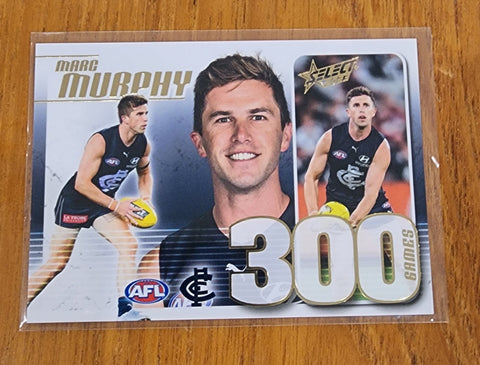 2023 AFL Select 300 games card Marc Murphy Carlton CC89 #237