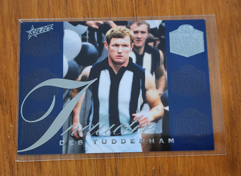 2024 AFL Select Hall Of Fame Des Tuddenham Collingwood HF19 #33