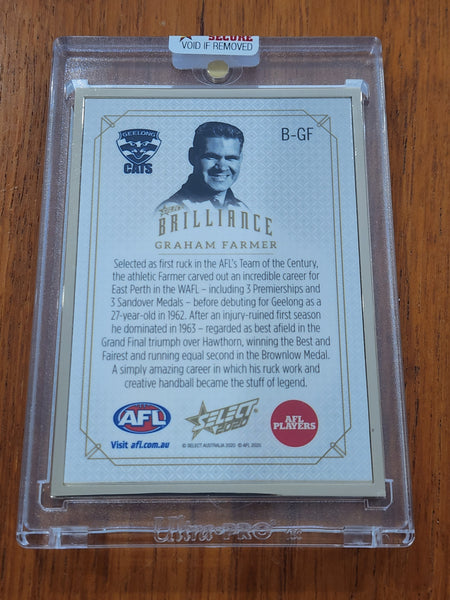 2020 AFL Select Brilliance Graham Polly Farmer Geelong Cats 48/50 B-GF